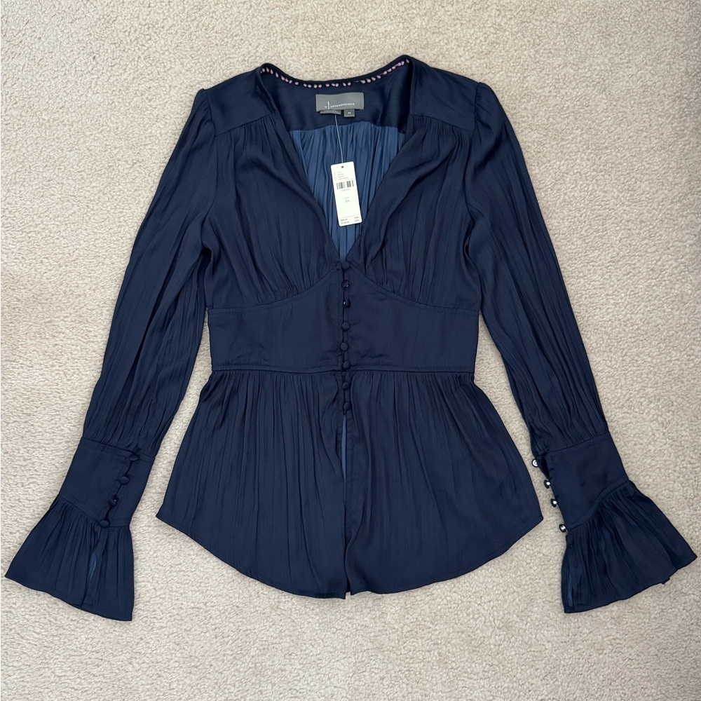 NWT Anthropologie flutter-sleeve top